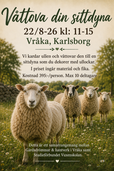 Våttova ditt sittunderlag